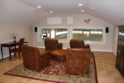 upstairs viewing room